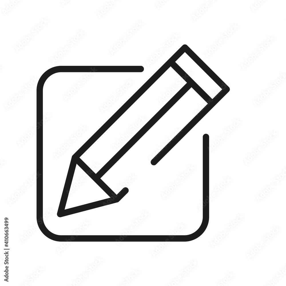 Outline Vector Icon Edit Register Subscription Subscribe Outline Vector Icon Edit Register Subscription Subscribe
