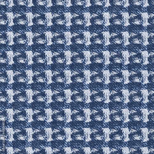 Abstract faded denim texture Vector background. Jeans fabric seamless pattern
