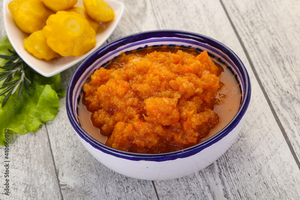 Zucchini squash caviar