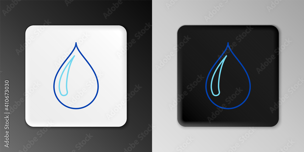 Line Water drop icon isolated on grey background. Colorful outline concept. Vector. Line Water drop icon isolated on grey background. Colorful outline concept. Vector.