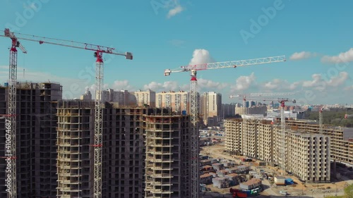 Modern Saint Petersburg from a birds eye view