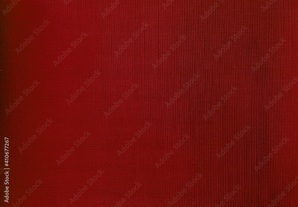 Fototapeta premium close up detail of red fabric texture background. interior curtain fabric texture background. texture of fabric jean background