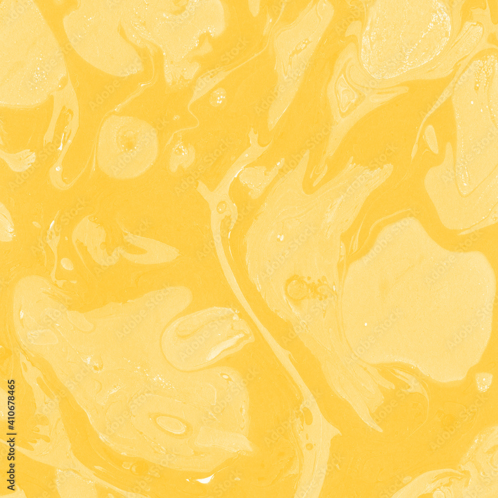 Yellow luxury marble ink texture on watercolor paper background. Marble stone image. Bath bomb effect. Psychedelic biomorphic art. Yellow luxury marble ink texture on watercolor paper background. Marble stone image. Bath bomb effect. Psychedelic biomorphic art.