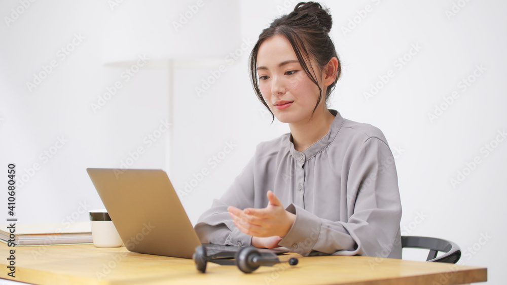 テレワーク・リモートワーク・女性 テレワーク・リモートワーク・女性