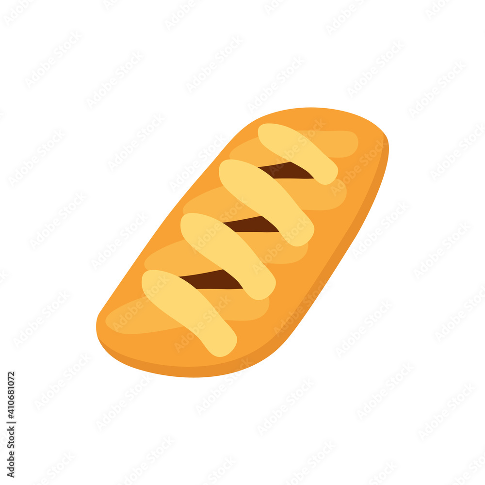 Vector bread icon. Flat illustration of bread. healthy bread isolated on white background. traditional food sign symbol Vector bread icon. Flat illustration of bread. healthy bread isolated on white background. traditional food sign symbol