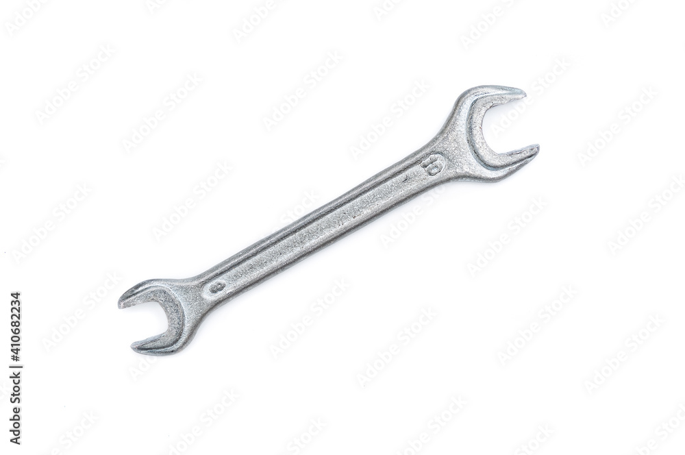 © unclepodger - Metal wrench close up isolated on white background © unclepodger - Metal wrench close up isolated on white background