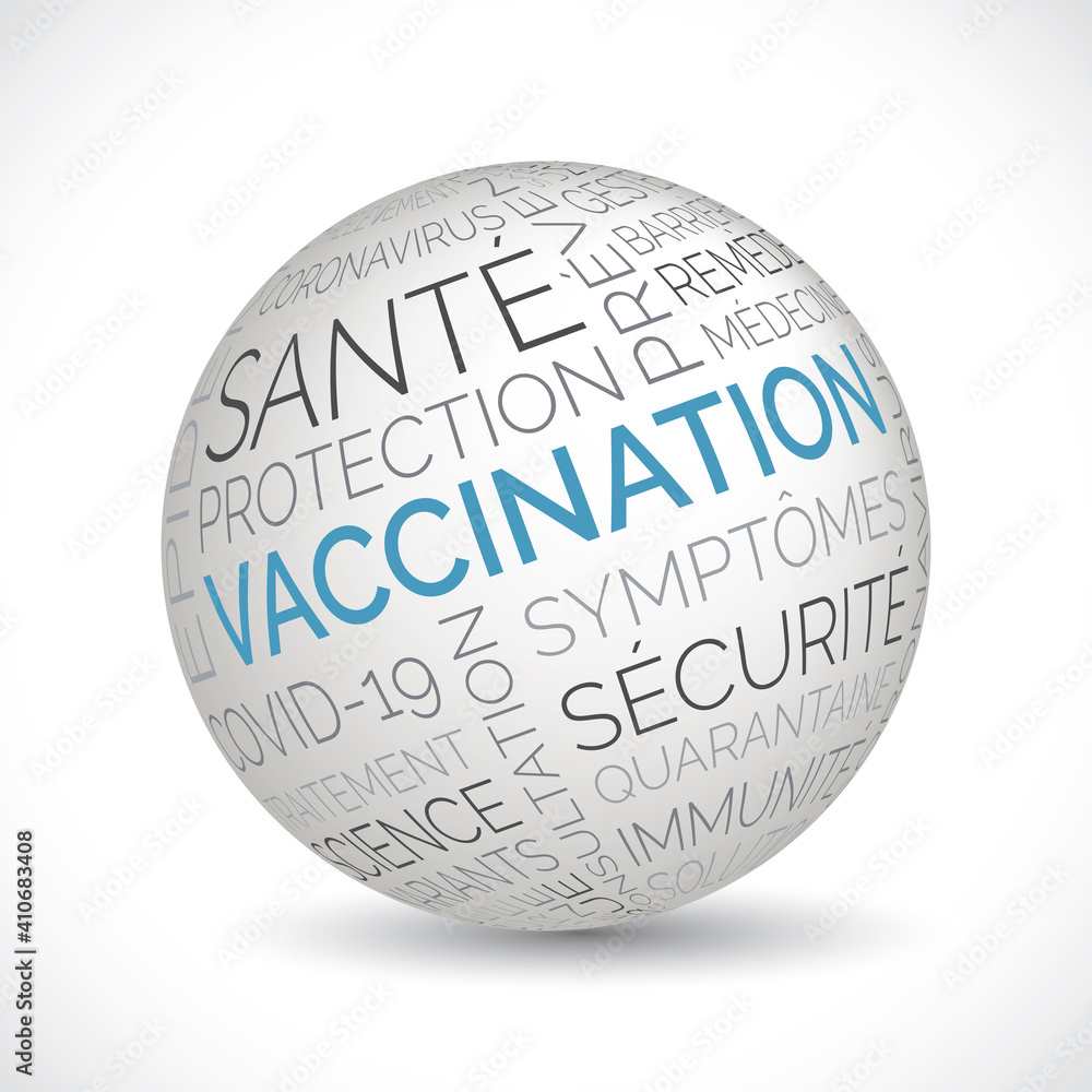 French vaccination theme sphere French vaccination theme sphere