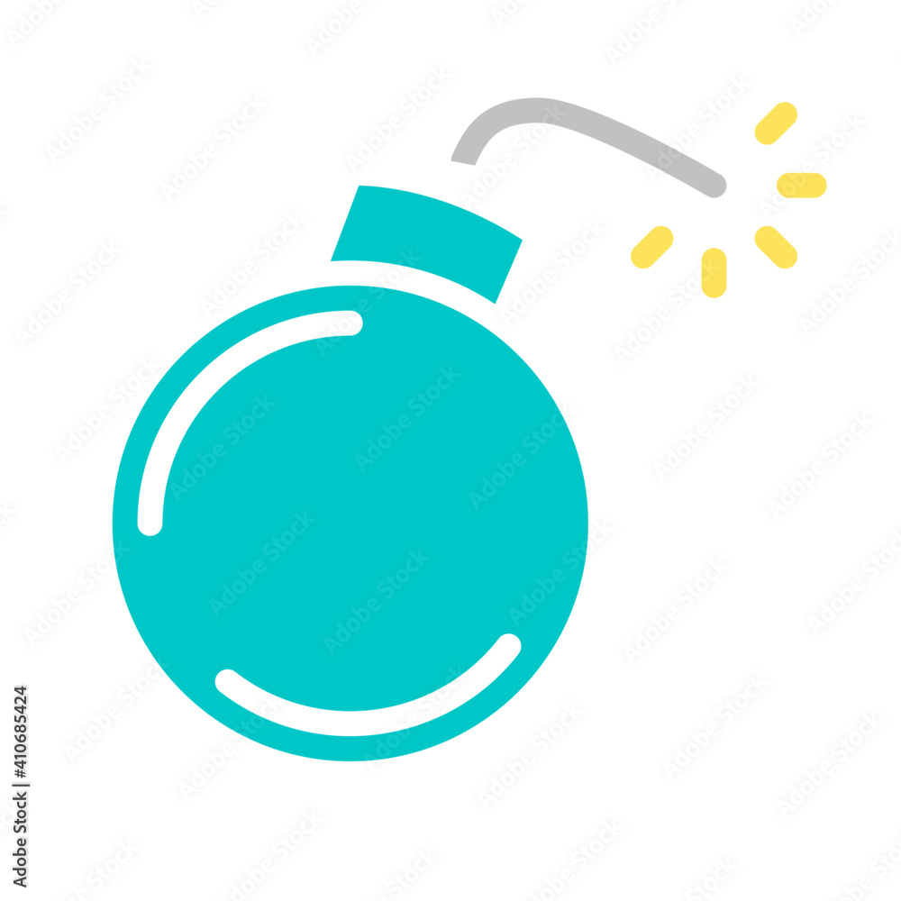 Bomb icon vector Bomb icon vector