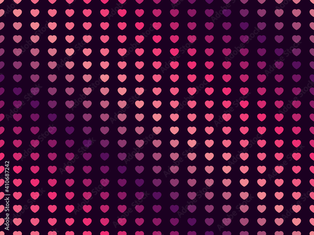 Hearts seamless pattern. Happy Valentine's Day. Background with hearts for greeting card, wrapping paper, promotional items and invitations. Vector illustration Hearts seamless pattern. Happy Valentine's Day. Background with hearts for greeting card, wrapping paper, promotional items and invitations. Vector illustration