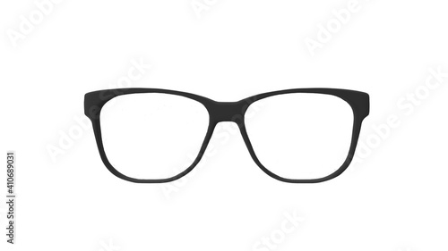3d rendering eyeglasses isolated icon simple image.