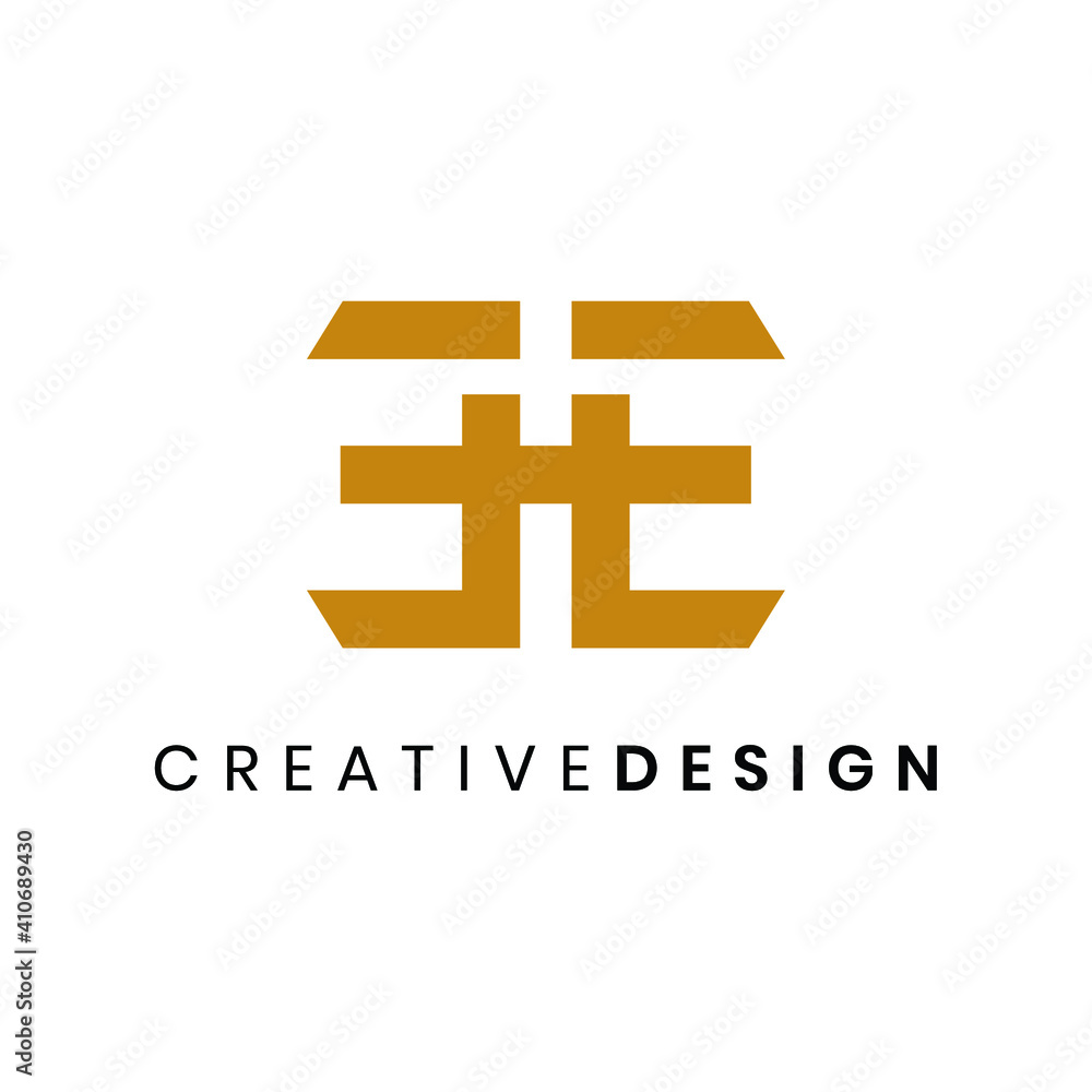 Fototapeta premium Modern letter EE logo design