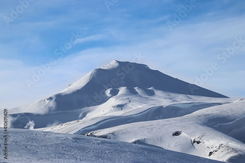 snow capped mountain in the icelandic highlands