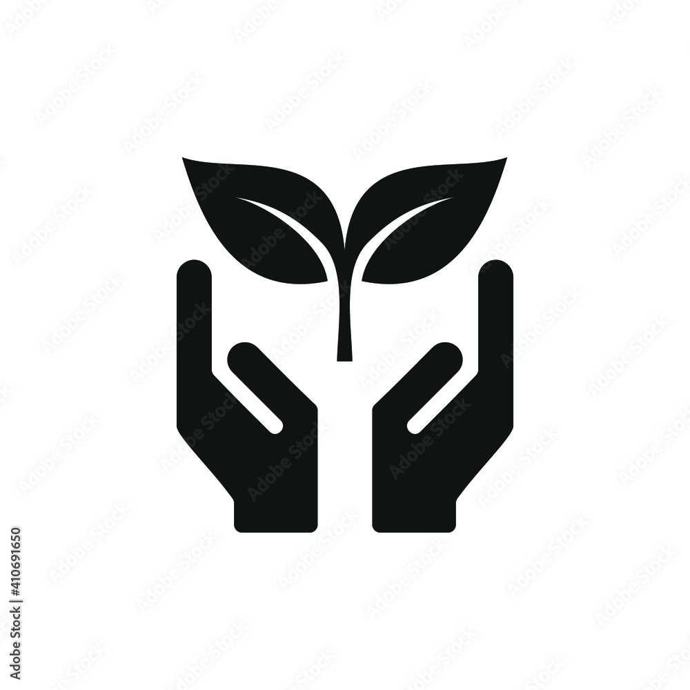 Safe environment icon design vector. Ecology protection illustration. Nature care icon Safe environment icon design vector. Ecology protection illustration. Nature care icon