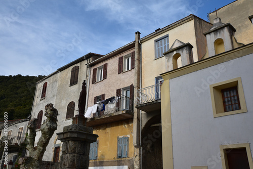 Maisons du village d'Omessa en Corse