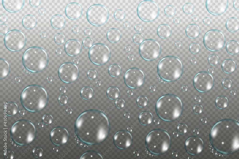 Flying transparent soap bubbles on checkered background.Reaistic colored balls.Vector texture. Flying transparent soap bubbles on checkered background.Reaistic colored balls.Vector texture.