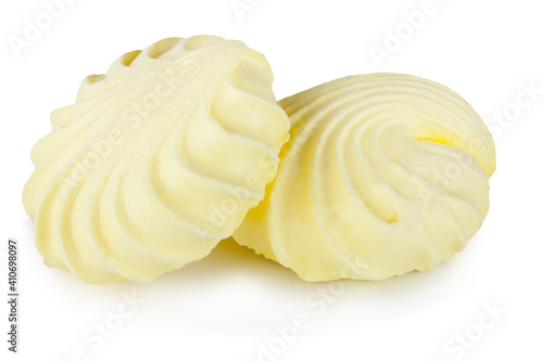 Meringue isolated on a white background