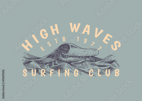 Canvas Print Atlantic tidal waves