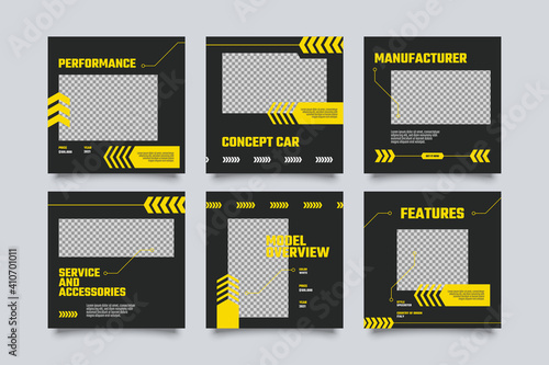 Urban Social Media Post Template for manufacture car,shop car promo
