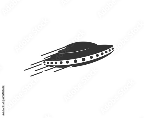 Creative design of spaceship illustration