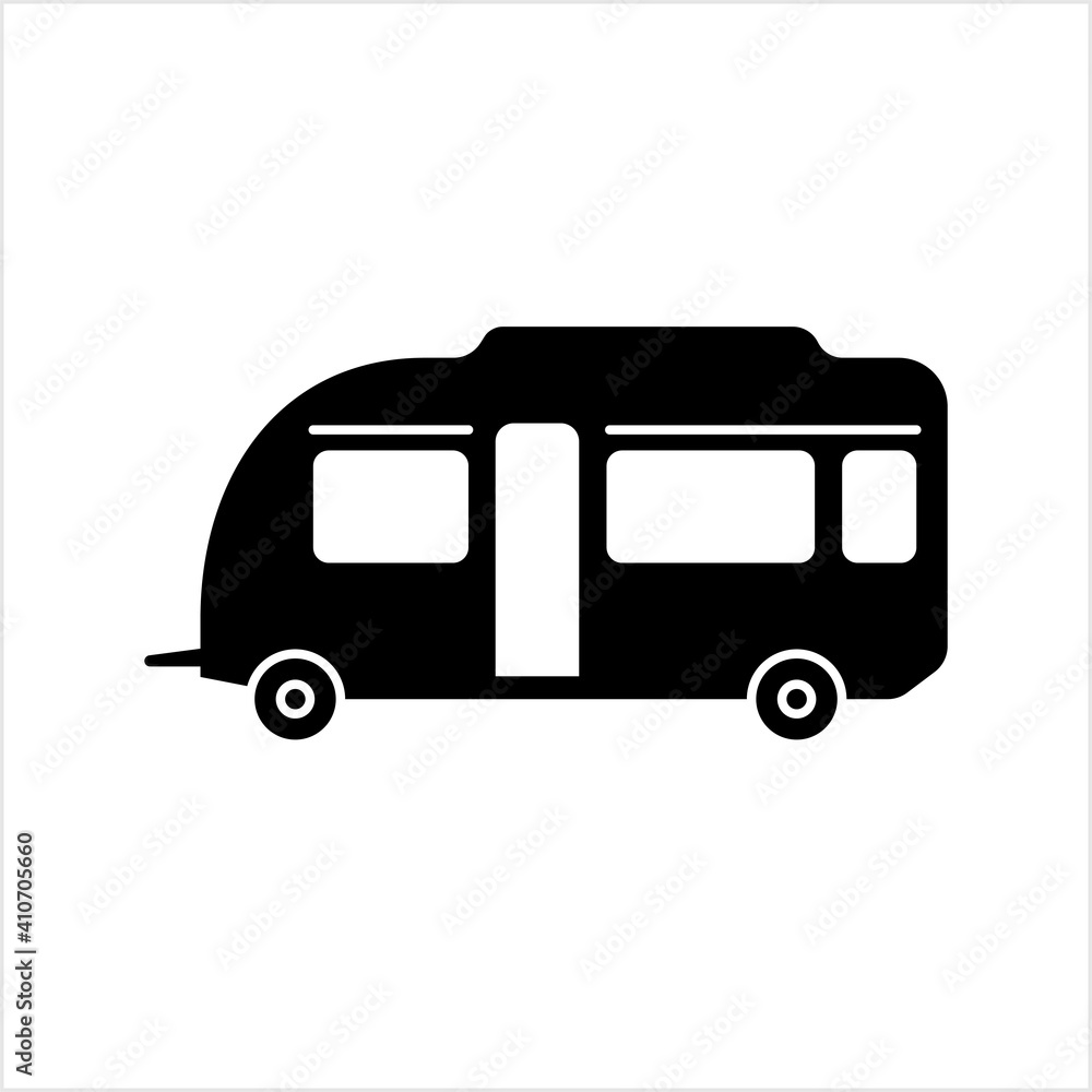 Caravan Icon, Travel Trailer, Camper Icon Caravan Icon, Travel Trailer, Camper Icon