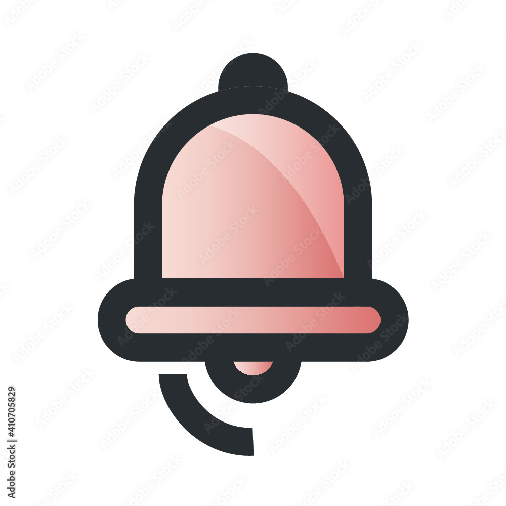 Fototapeta premium Pink Bell Icon