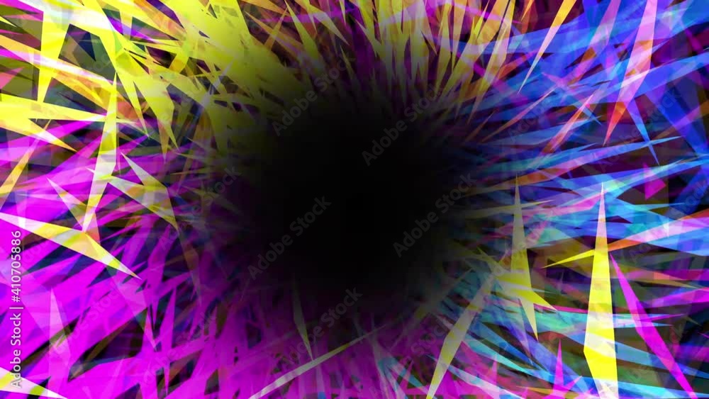 tunnel background of colorful triangles - seamless loop tunnel background of colorful triangles - seamless loop