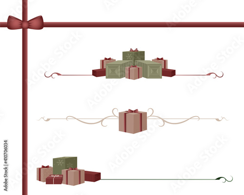 A variety of gift divider lines
