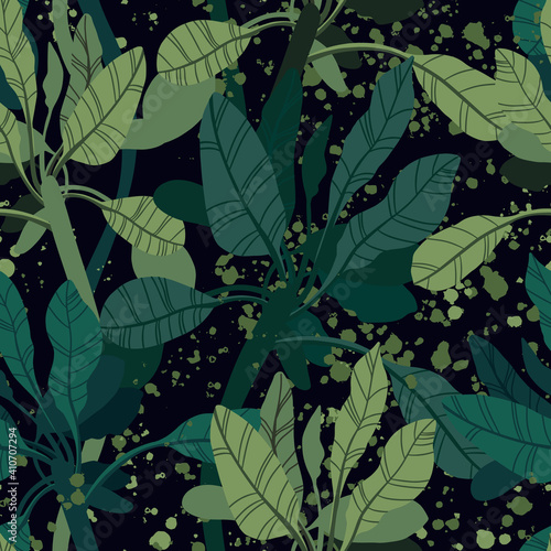 Seamless tropical pattern w...