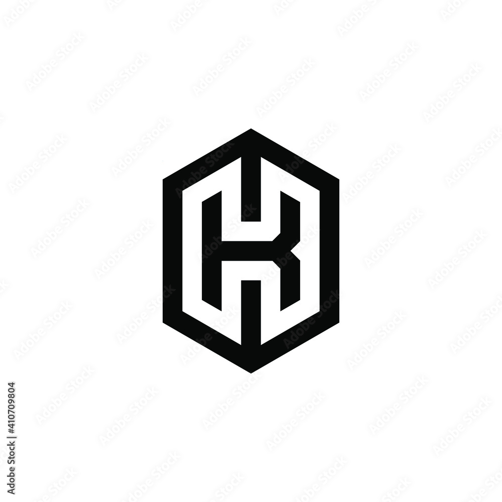 K logo design with geometry K logo design with geometry