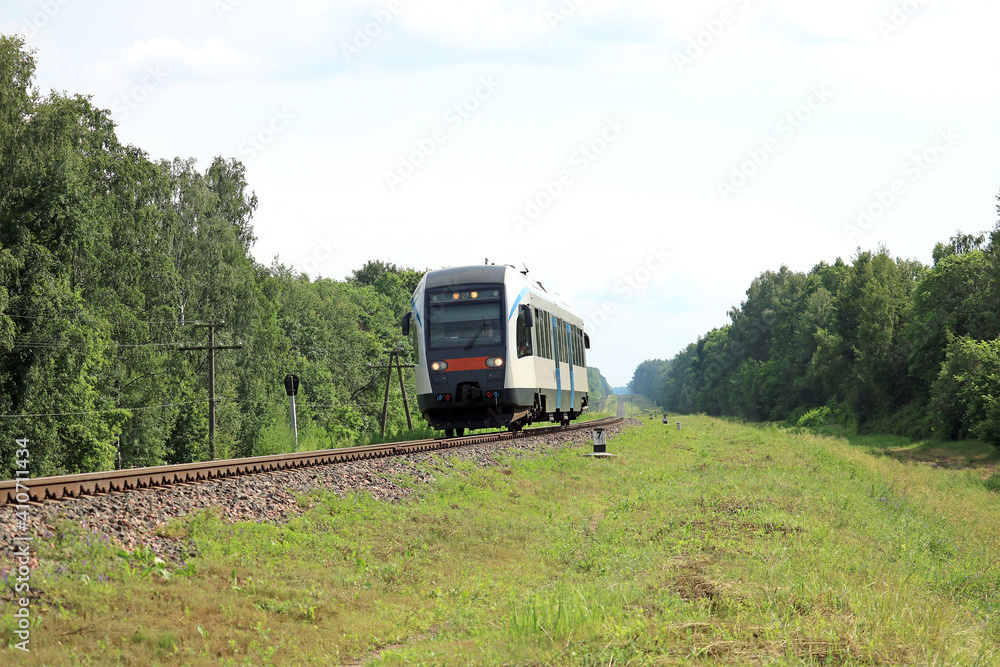 Obraz premium suburban diesel train