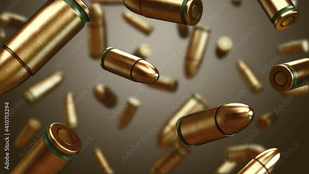 Lots of Bullets falling Down with Luma Matte. War Concept. Professional Cinematic Slow Motion 4K 3d animation. 3d Model. Lots of Bullets falling Down with Luma Matte. War Concept. Professional Cinematic Slow Motion 4K 3d animation. 3d Model.