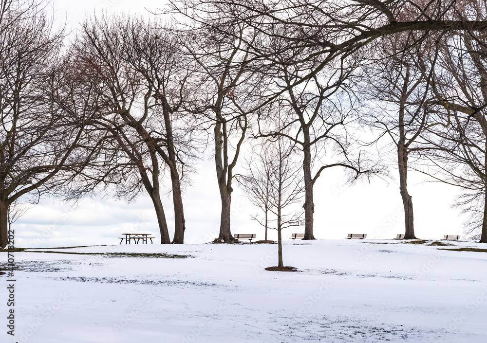 Lonely park in isolation Lonely park in isolation