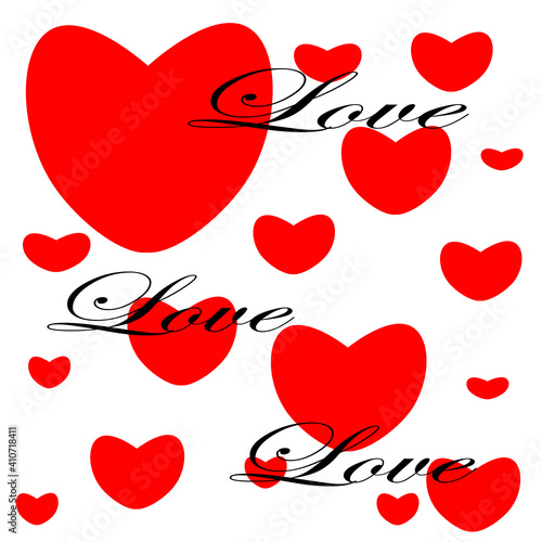 love, hearts, valentine's day, love flame, print on a poster, postcard, fabric, stickers, print on children's clothes, on t-shirts, on dishes, on aprons to the kitchen