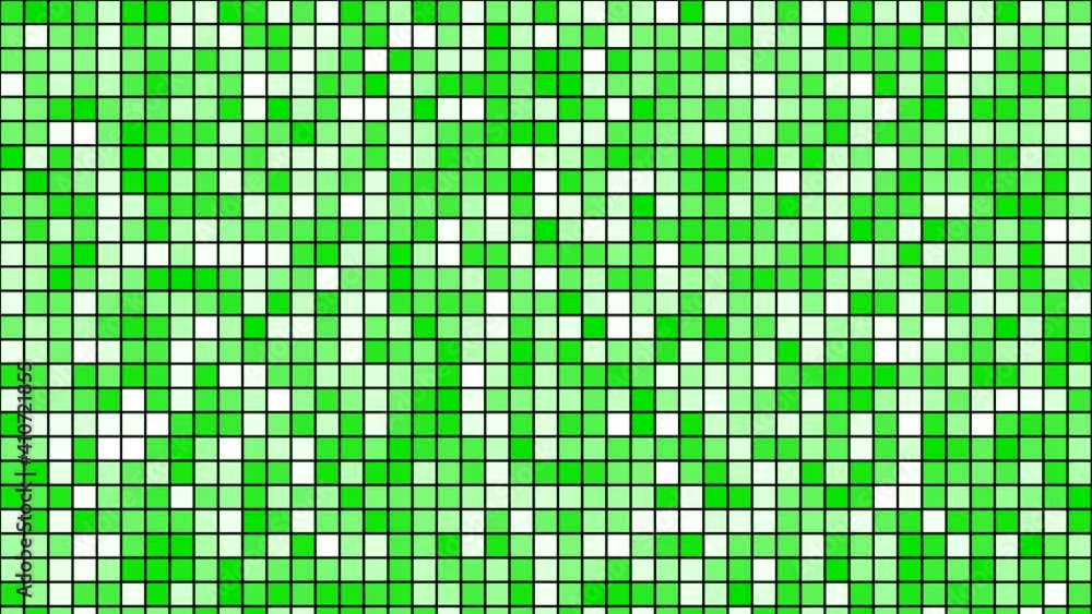Looped abstract background with shimmering multicolored squares. Animation with noise effect from geometric shapes. Looped abstract background with shimmering multicolored squares. Animation with noise effect from geometric shapes.