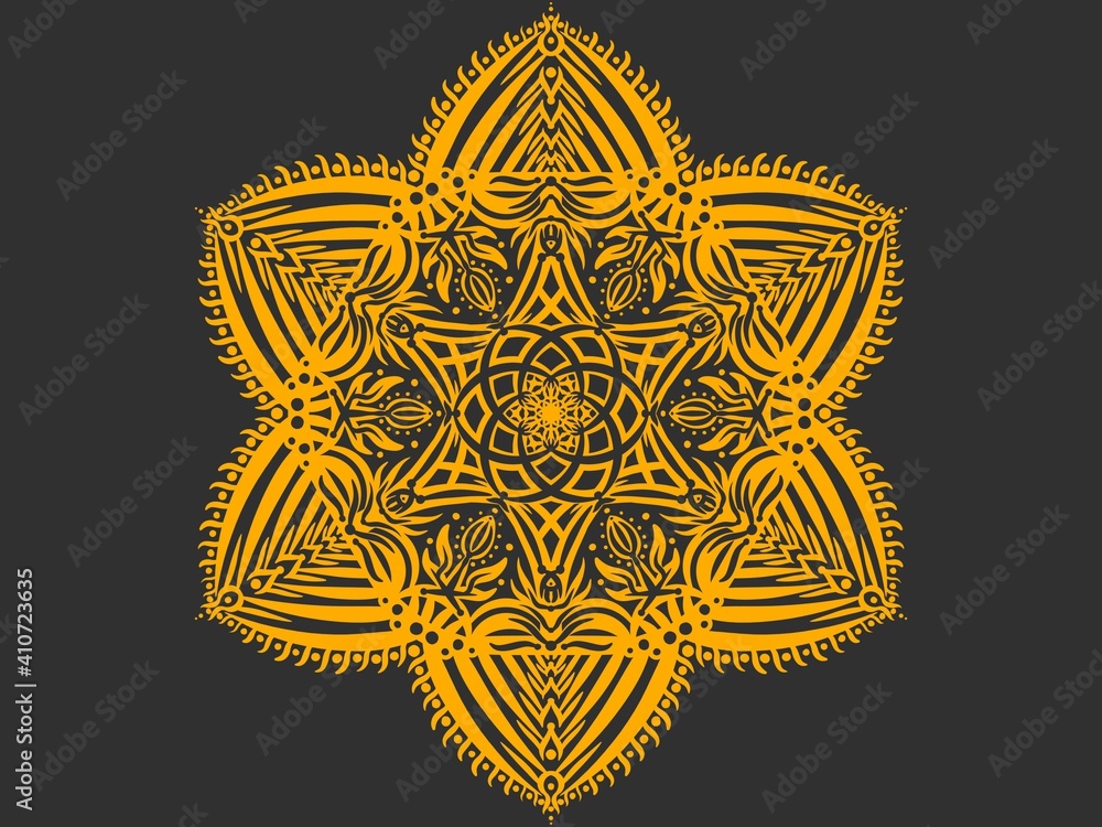 Mandala ornament. Digital illustration