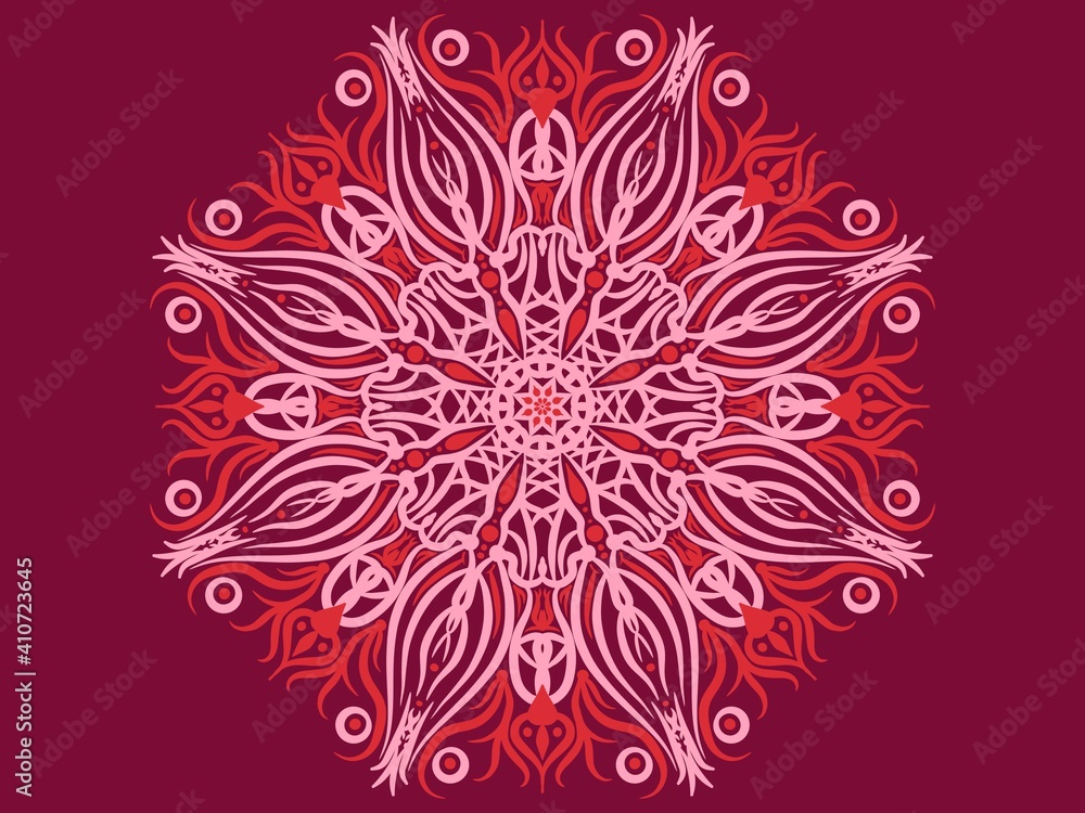 Mandala ornament. Digital illustration Mandala ornament. Digital illustration