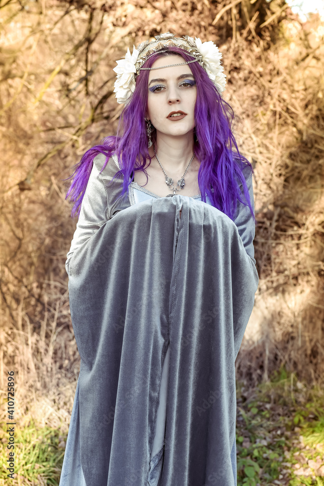 Fairy with purple hair