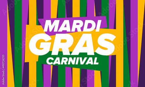 Fotografie, Tablou Mardi Gras Carnival in New Orleans