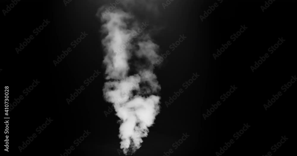 White Steam Rises in a Dense Jet. White vapor or smoke slowly rises upwards gradually dissolving. Excellent for simulating smoking pipes. For example, geysers, steam locomotives or steamers, etc. White Steam Rises in a Dense Jet. White vapor or smoke slowly rises upwards gradually dissolving. Excellent for simulating smoking pipes. For example, geysers, steam locomotives or steamers, etc.