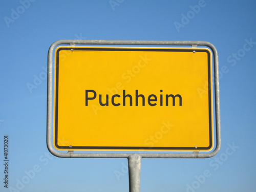 Ortsschild Puchheim photo