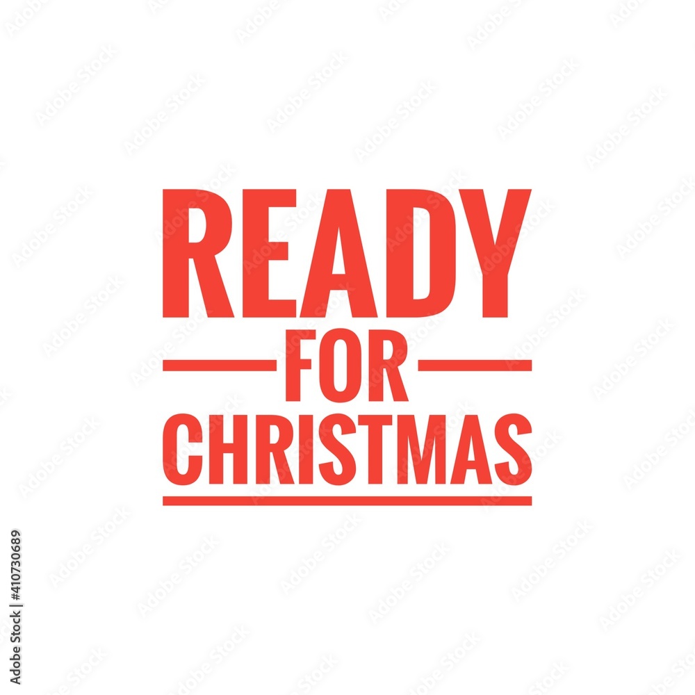 ''Ready for Christmas'' Lettering ''Ready for Christmas'' Lettering