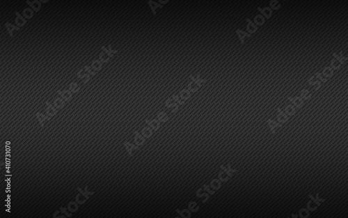 Black metal plate texture. Stainless steel background with black gradient and diagonal lines. Modern vector illustration