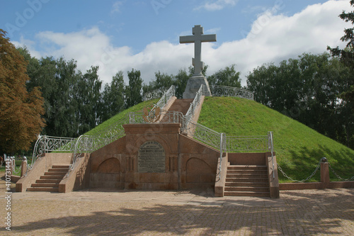 Fotografie A mound dedicated to the fallen soldiers in the Battle of Poltava