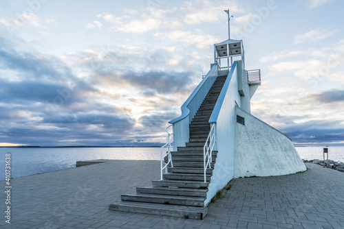 Fotografía Lighthouse in Nallikari, Oulu, Finland