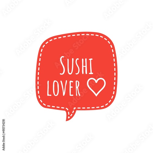 Fotografía ''Sushi lover'' Lettering