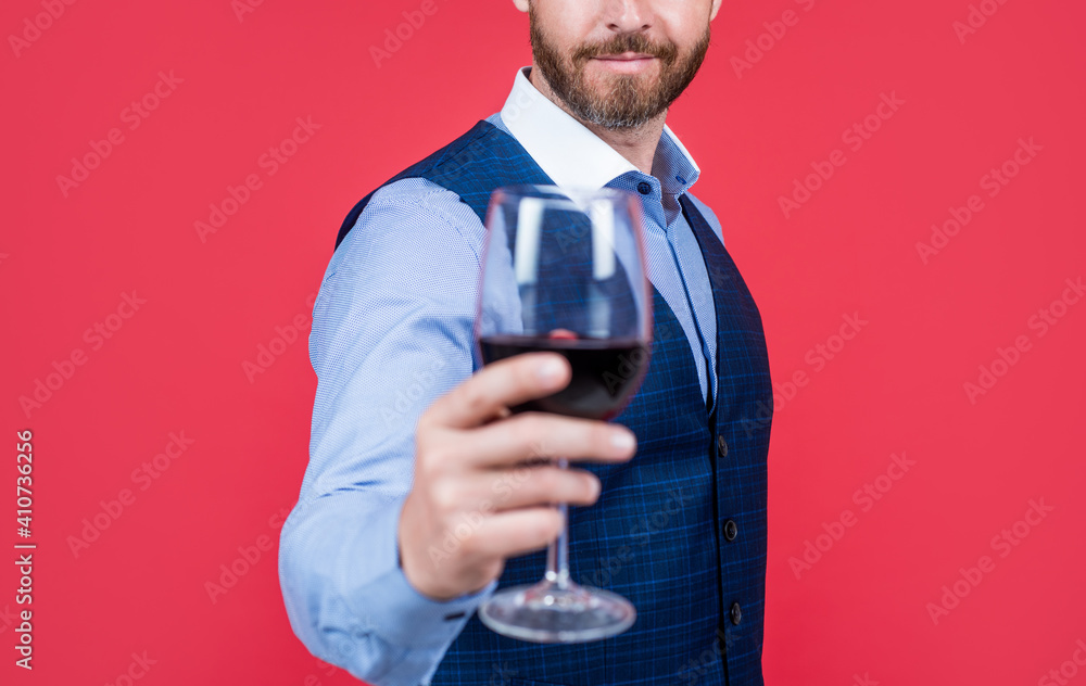 sommelier. guy drink red wine. cheers for happy valentines day. alcohol drinking. sommelier. guy drink red wine. cheers for happy valentines day. alcohol drinking.