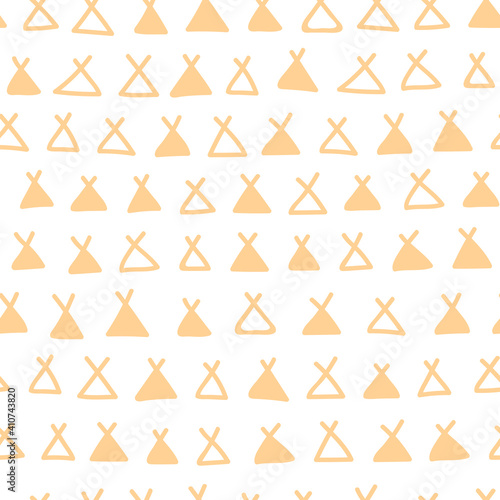 Simple abstract shape repeat pattern design