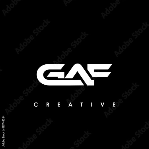 GAF Letter Initial Logo Design Template Vector Illustration