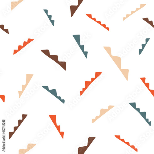 Simple abstract shape repeat pattern design
