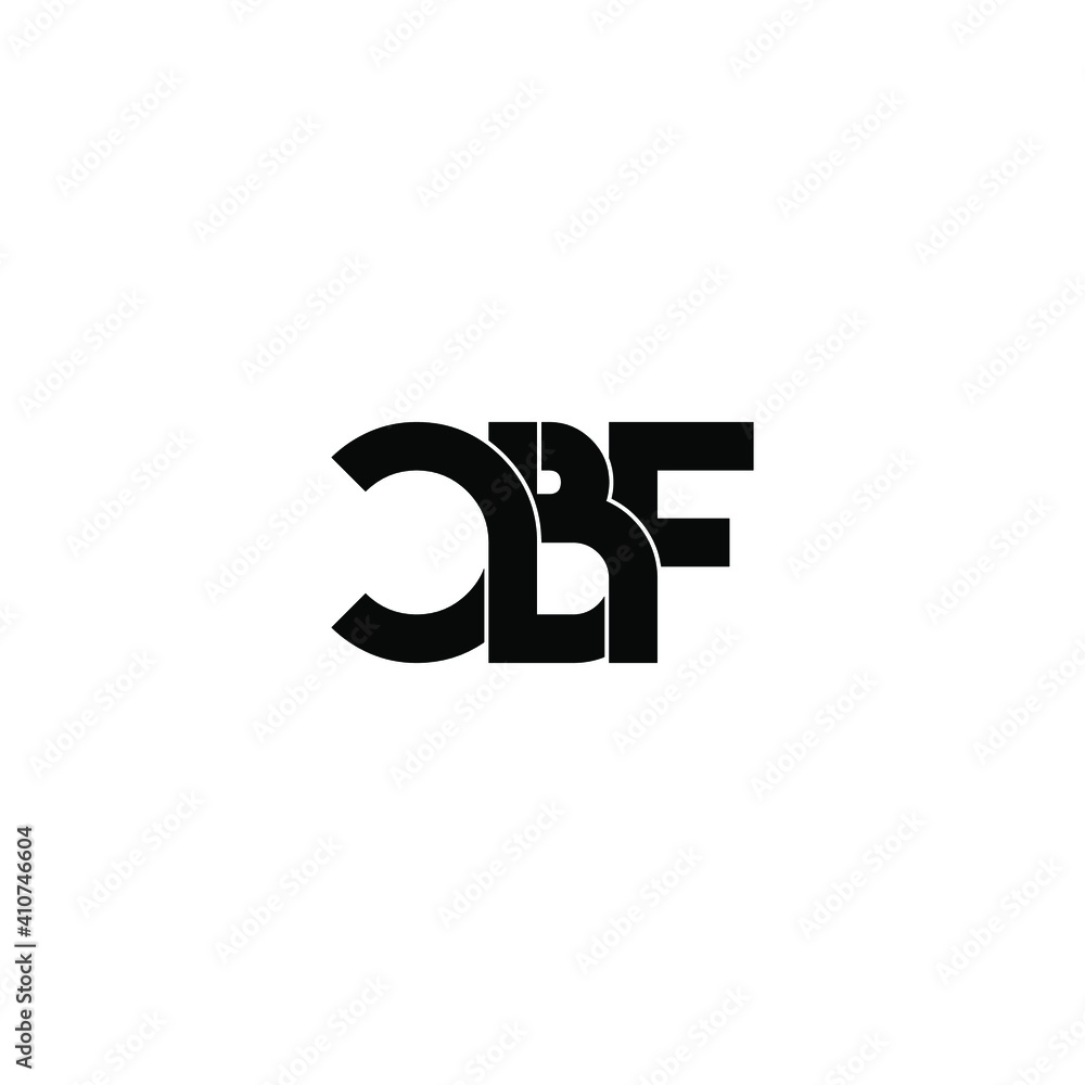 cbf letter original monogram logo design cbf letter original monogram logo design